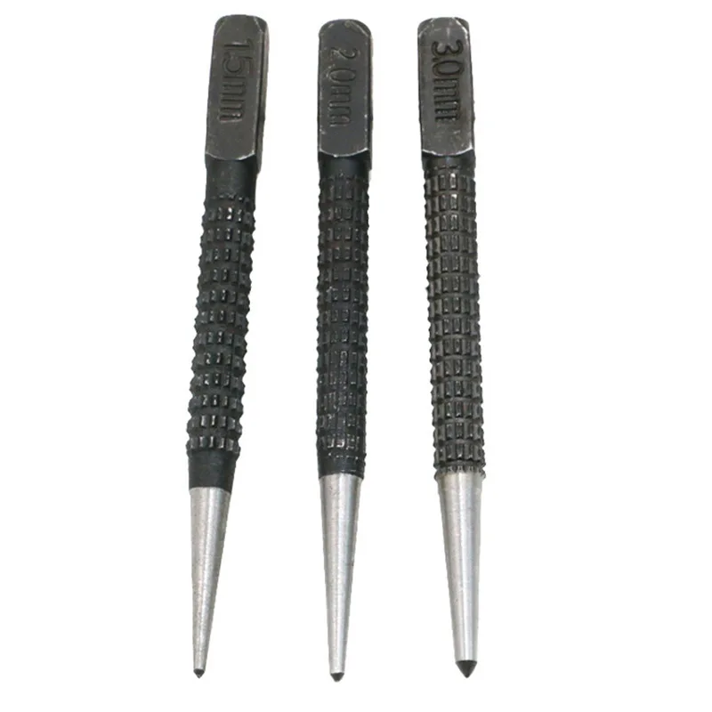 3PCS/Set Center Pin Punch Non-Slip 1.5/2.0/3.0mm High-carbon Steel Stator Punching Marker Wood Drilling Bit Tool | Инструменты