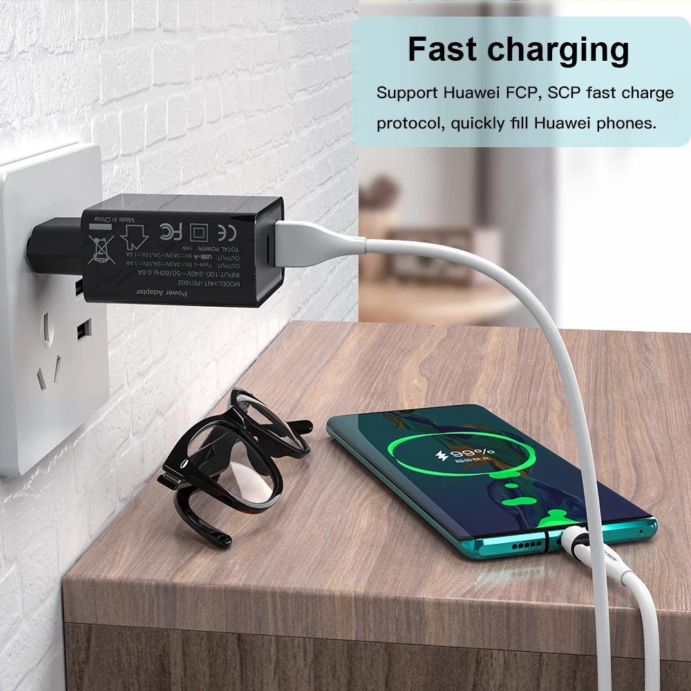 keysion pd fast charger 18w dual usb quick charge 3 0 charger for iphone 13 12 11 samsung xiaomi mobile phone charger adapter free global shipping