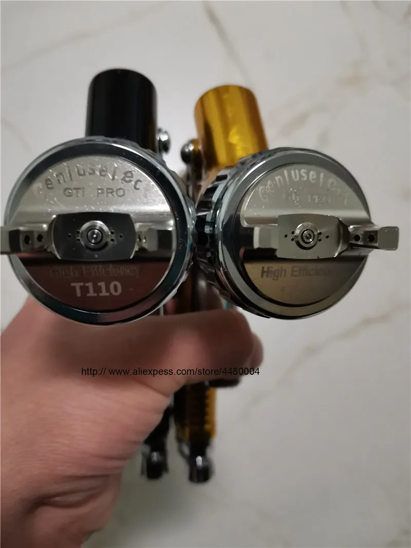 Профессиональный GTI/TTS pro lite Золотой Краскораспылитель TE20/T110 1,3 мм сопло распылитель краскопульт на водной основе Воздушный Распылитель