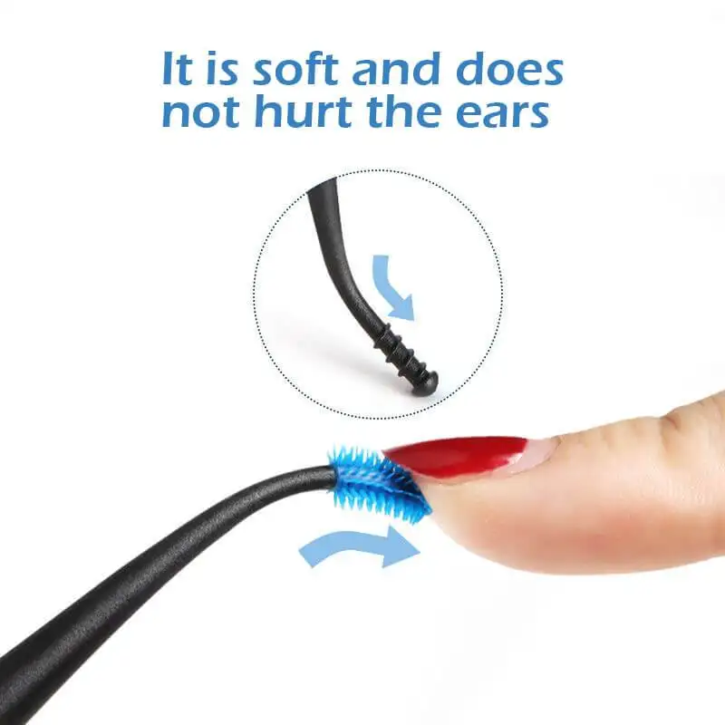3 шт. Mintiml NeWorld Earpick 360 градусов мягкий спиральный ушной Пинцет двухсторонний