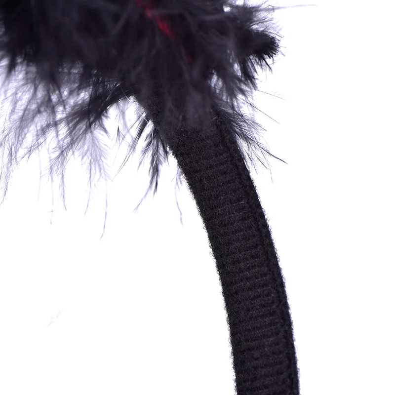 Хэллоуин дьявольская повязка на голову, карнавальный костюм, Необычные Вечерние блестящие рога демона, пушистая плюшевая повязка для волос, обруч на Рождество, вечерние, для взрослых детей