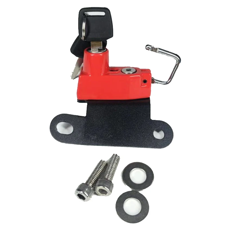 6 цветов замок для мотоциклетного шлема с 2 ключами боковая защита от кражи