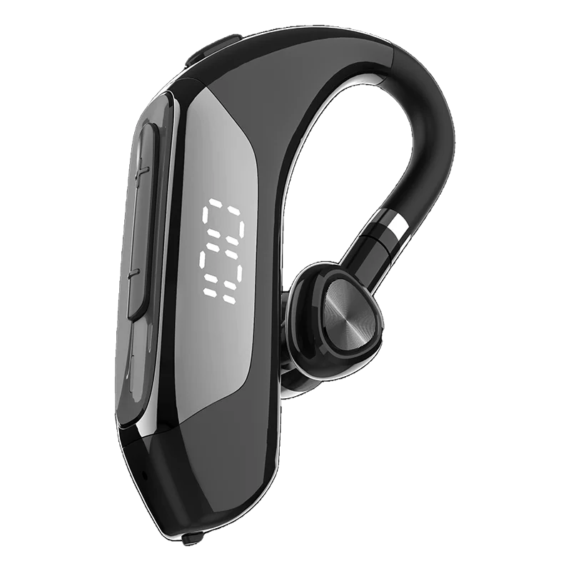 2021 new wireless earphone s08 smart bluetooth earbuds earhook 45hours music time led display earphone waterproof volume control free global shipping