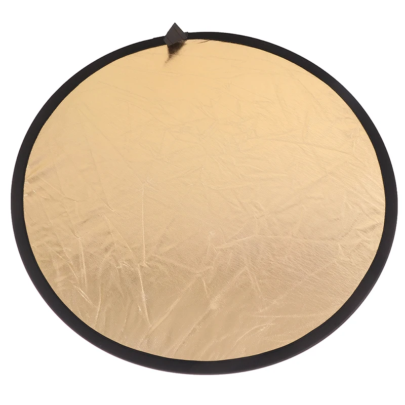 

CY 24"/60cm Factory direct sale Handhold Multi Collapsible Portable Disc Light Reflector for Photography 2in1 Gold and Silver