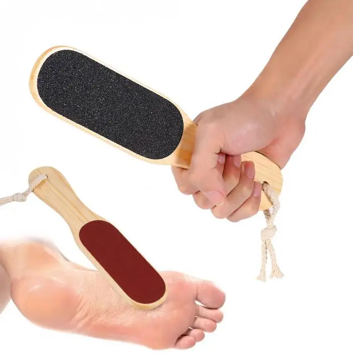 

Pedicure Dead Dry Skin Foot File Wood Sand Paper Dead Skin Removal Toe Scrub Heel Cuticles Exfoliating Tool