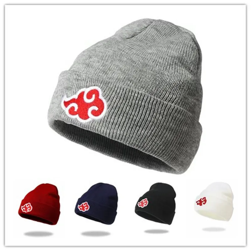 

Winter Naruto Auspicious Cloud Knitted Hat Naruto Sasuke Xiaoyun Woolen Hat Anime Warm Hat Men's and Women's Cold Hat