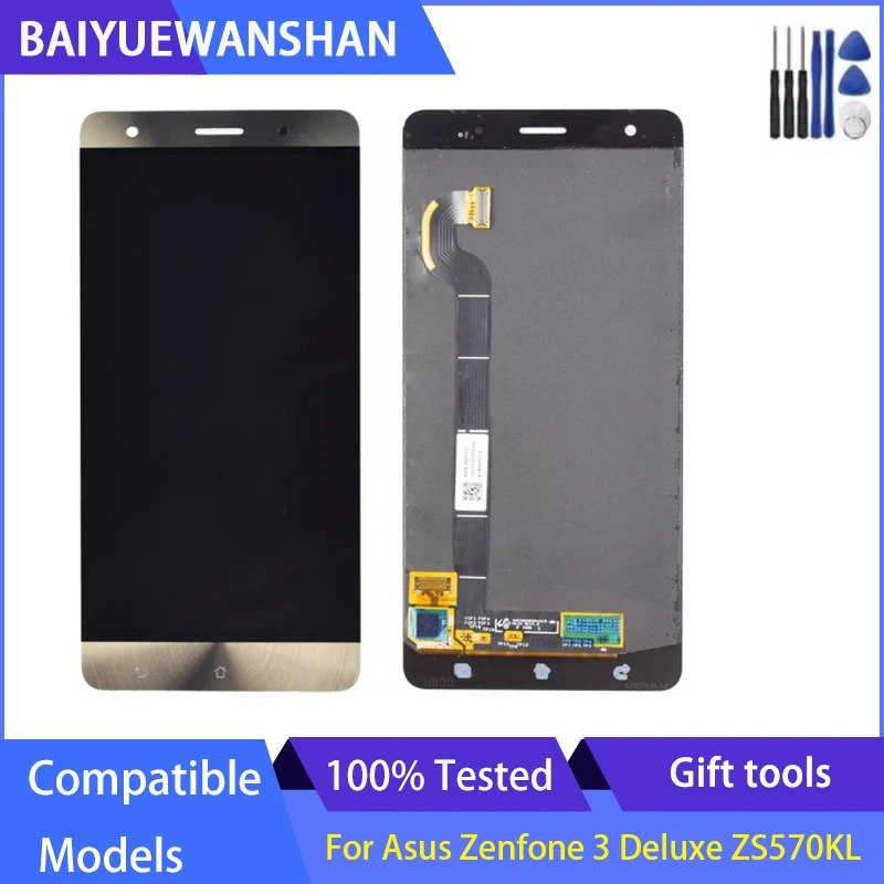 

ЖК-дисплей 5,7 дюйма для Asus Zenfone 3 Deluxe ZS570KL + дигитайзер сенсорной панели в сборе для замены