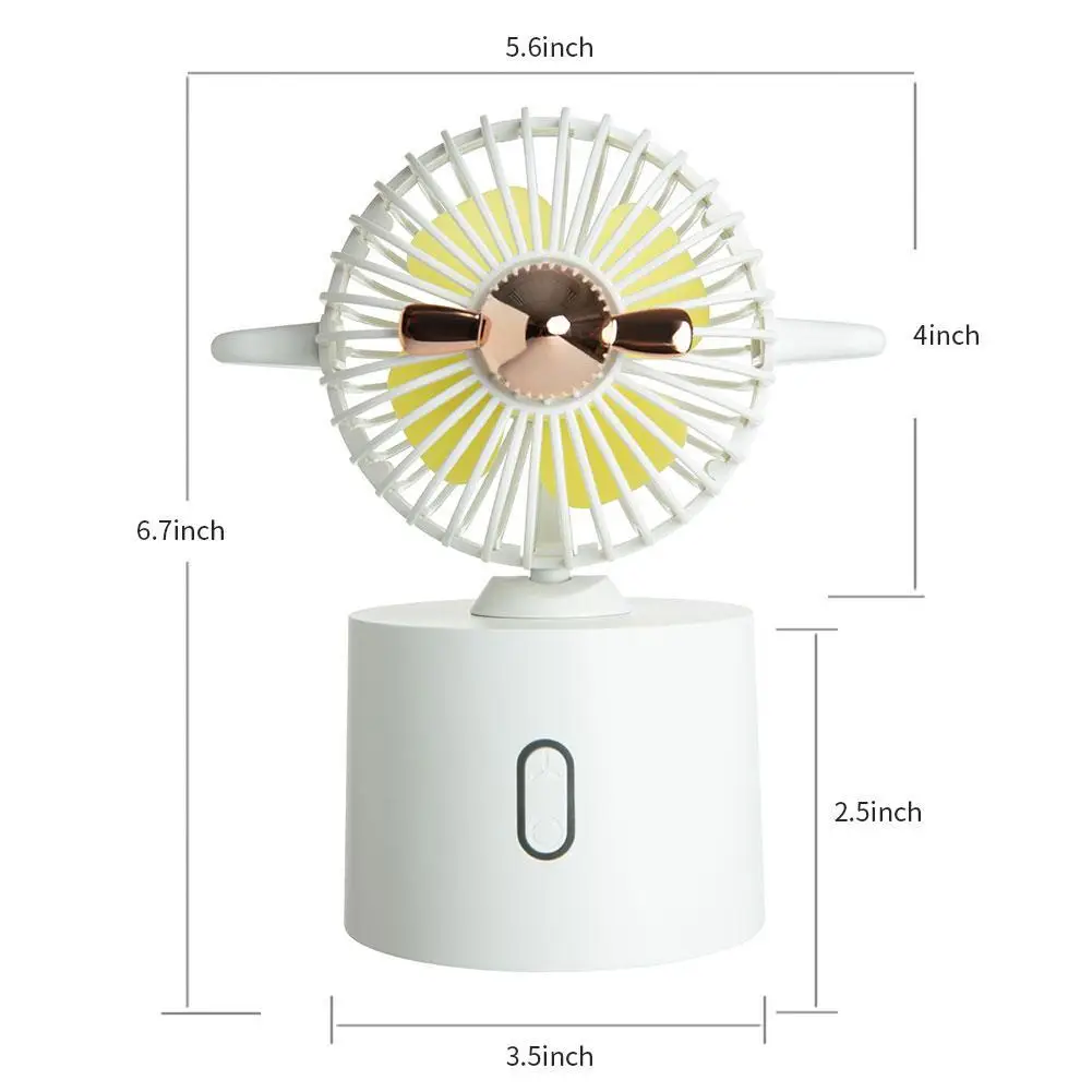 

Mini USB Desktop Fan 3 Speed Portable Air Cooling Fan Home Travel Shape Conditioner Airplane Fan Air For Office I2J8