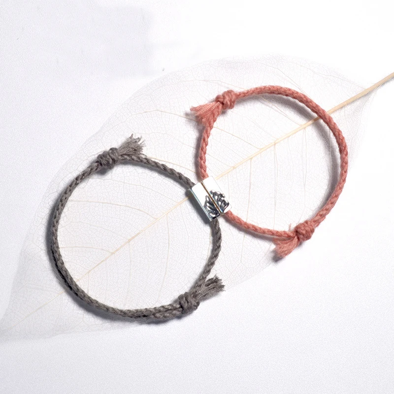 Богемный 2 шт./компл. браслет для пар женщин и мужчин минималистичный