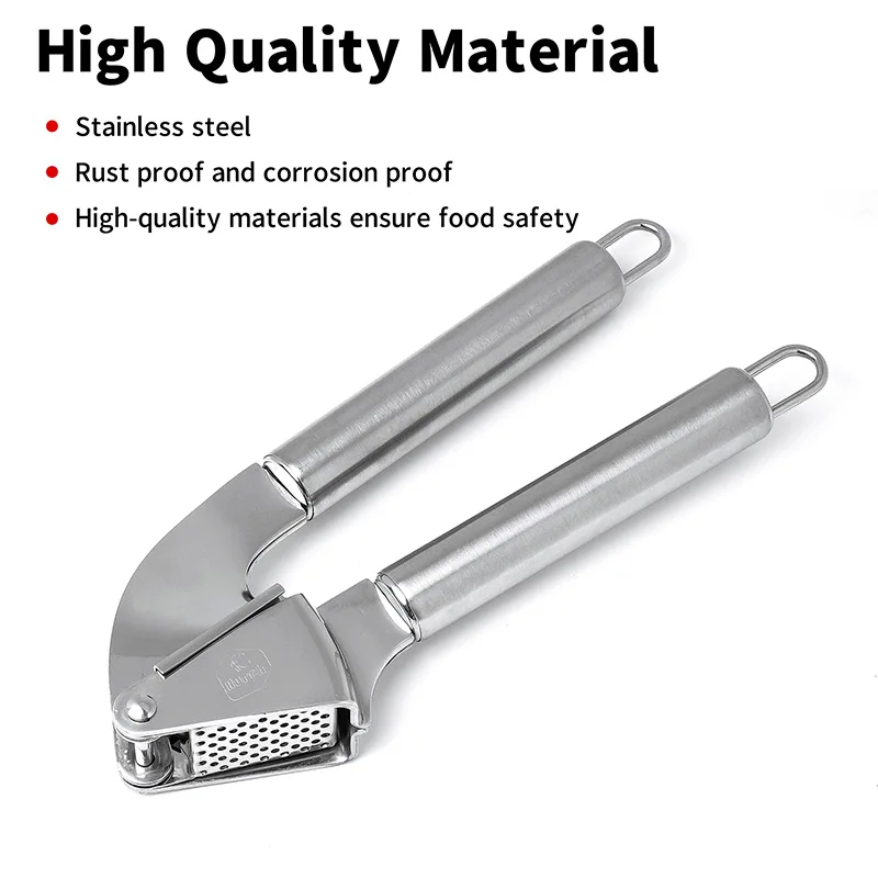 Высококачественная металлическая пресс для чеснока Мясорубка из нержавеющей