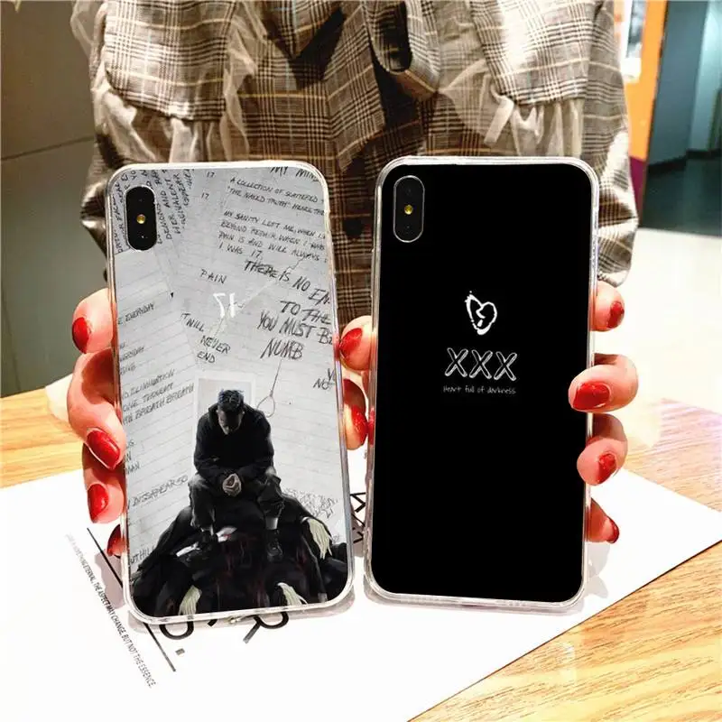 Чехол Rapper XXXTENTACION для телефона Iphone 7 8 Plus X Xs Max Xr 11 12 13 Mini Pro SE2 прозрачный мягкий чехол