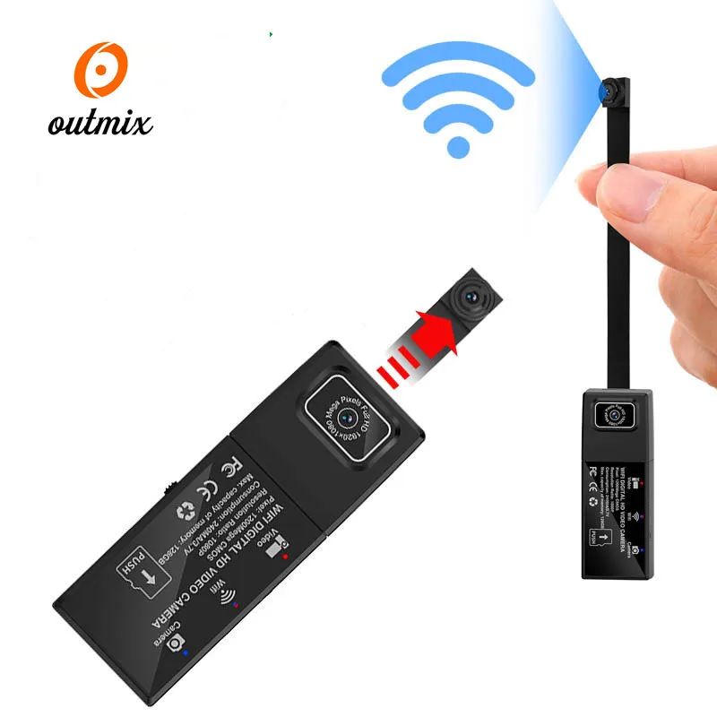 Прямая с фабрики HD беспроводная камера видеонаблюдения WiFi мобильный телефон Удаленная камера 4K motion DV камера OUTMIX A19