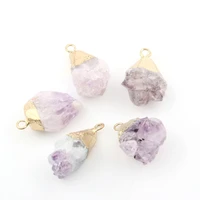 natural stone crystal pendants irregular charm for jewelry making diy necklace earring accessories reiki healing jewellery gift