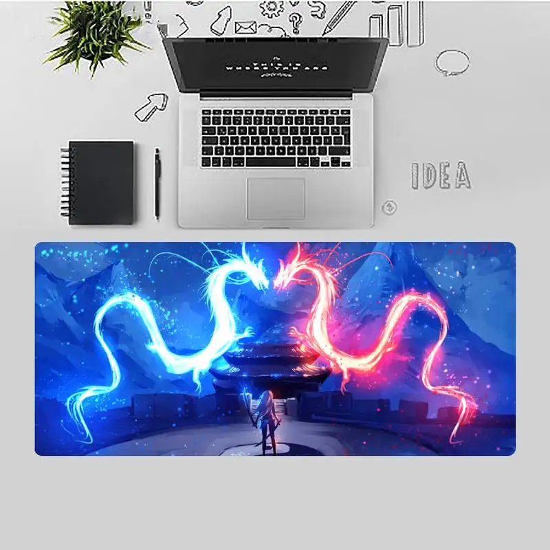 

Dragon Office Mice Gamer Soft Mouse Pad X XL XXL Non-slip Cushion Thickness 2mm LockEdge equal LE