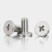 2050pcs cm m2 m2 5 m3 m4 304 stainless steel cross phillips ultra thin super low flat wafer head screw bolt for laptop computer