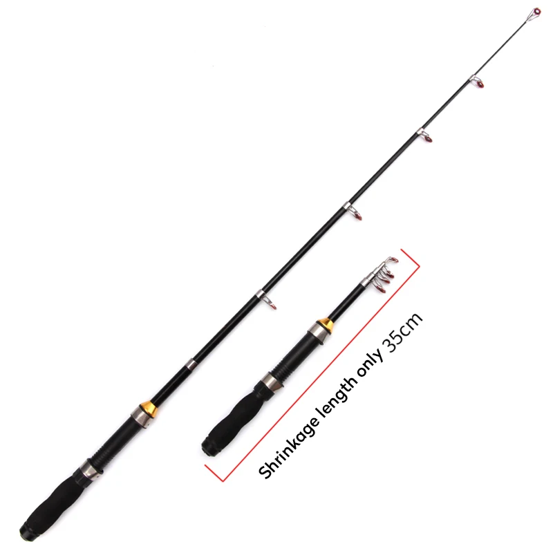 Жесткий Телескопический телефон Draagbare Hengel Glasvezel 1-2 3 м Korte Zee Pole Ultra Mini Kleine zee gooien staaf |
