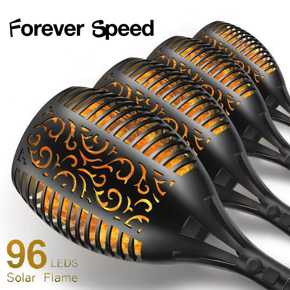 Водонепроницаемый светодиодный фонарик с мерцающим пламенем садовый