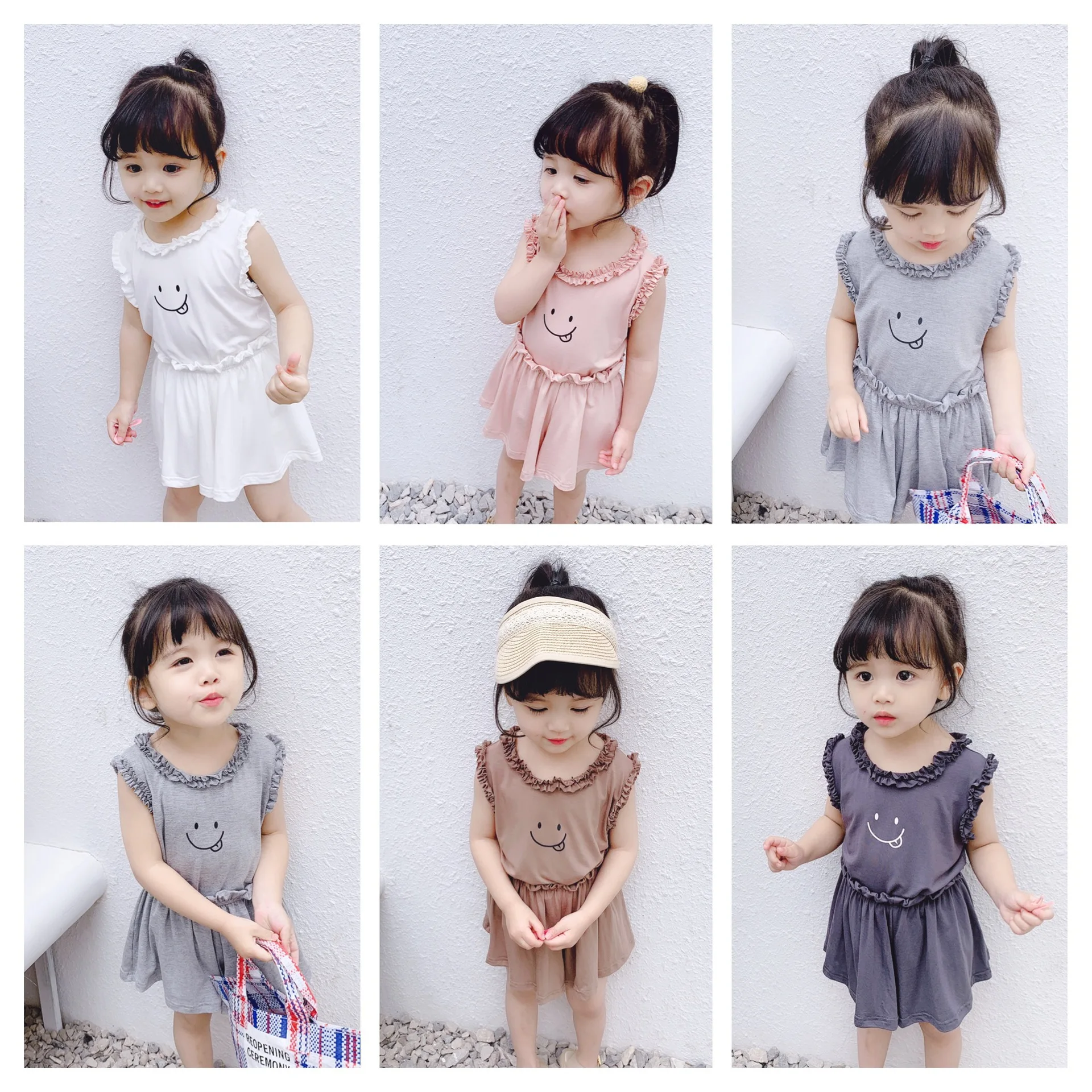 

Комплект детской одежды из двух предметов с принтом улыбающегося лица