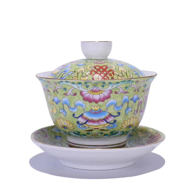 Новый год ретро 1 шт чайная супница цвет эмаль аксессуары керамическая чашка