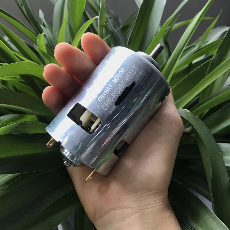 Высокомощный углеродный щеточный двигатель CHRRS887 постоянный ток 6 24 В 18 в 23500