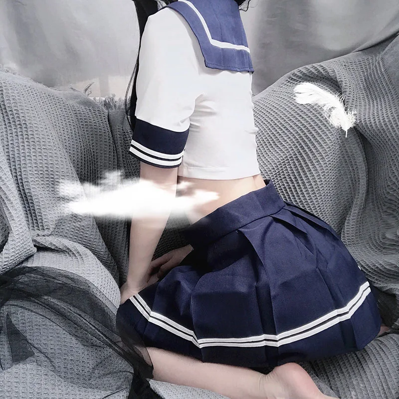 

Japanese Sexy Cosplay Lingerie Student Uniform School Girl Erotic Temptation Costume Babydoll Lace Miniskirt Outfit for Women