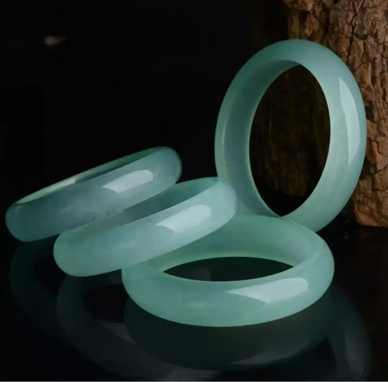 

Genuine Natural Green Jade Bangle Bracelet Fashion Charm Jewellery Accessories Hand-carved Amulet Gifts For Women Men