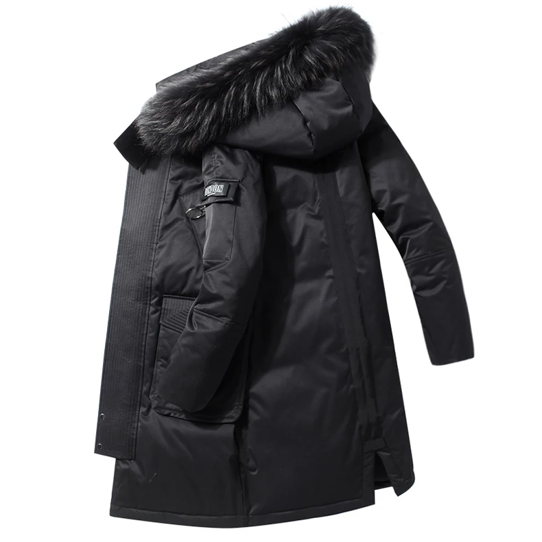90%Down Jackets new winter men's down jacket high quality Detachable Fur Collar male's jackets thick warm Outdoor windproof
