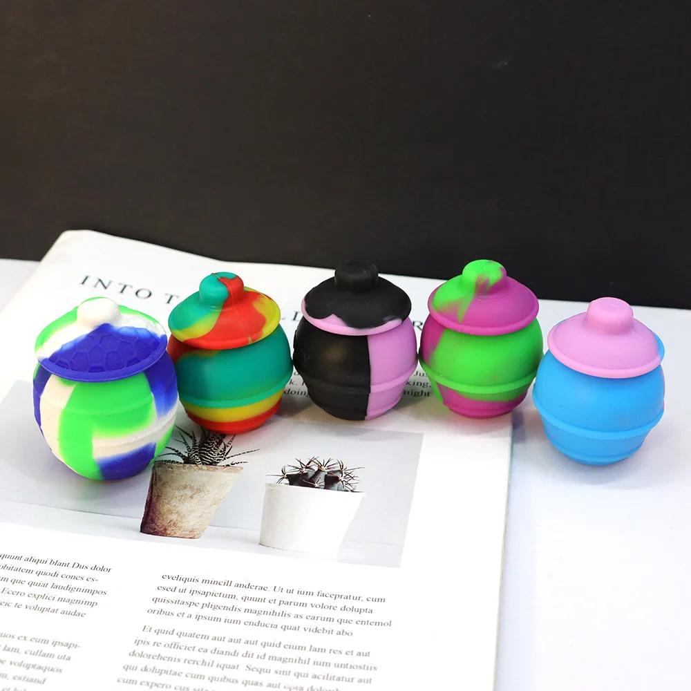 Новое поступление силиконовые урна шкатулка Форма банка для табака таблетница