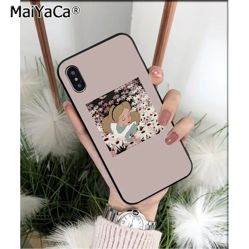 A5 Мягкий силиконовый чехол для телефона MaiYaCa Alice in Wonderland Cheshire Cat из ТПУ для iPhone 8 7 6 6S Plus X XS MAX 5 5S SE XR Mobile Cover - Цвет: A5