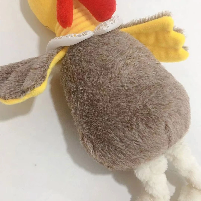 

46cm/18inch Stretching Doll Mini Stuffed Turkey Plush Toy Party Gift Interactive Soft Lovely Turkey Screaming Trick Toy