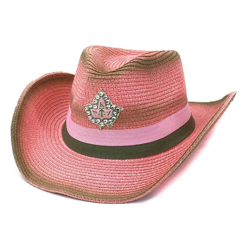 2021 Hat New Men Women National Style Western Cowboy Hats Fashion Pink Outdoor Seaside Sun Protection Shade Straw Cap QDKPOTC | Аксессуары