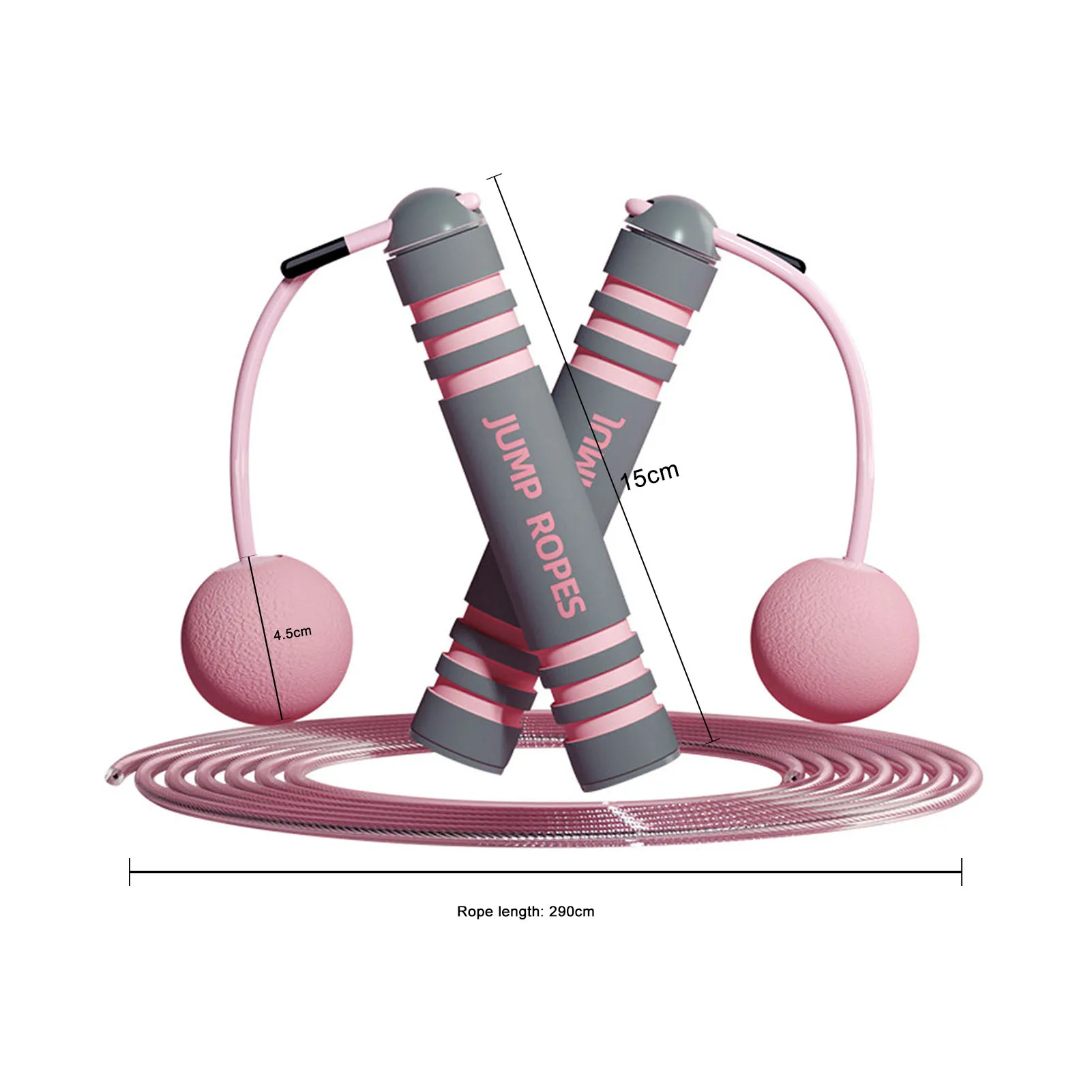 

Electronic Speed Jump Rope Wireless Skipping Ropes Cross fit Adjustable Bearing Cordless Ball For Workout Jumping Training