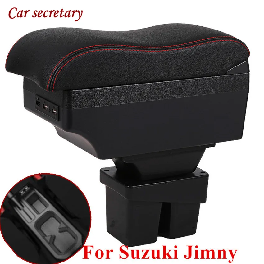 

Подлокотник для Suzuki Jimny, Универсальный центральный подлокотник, контейнер для хранения, подстаканник, пепельница, аксессуары для модификации