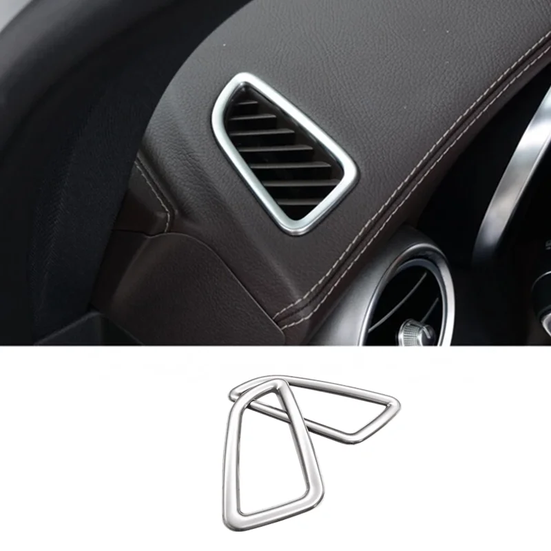 

For Mercedes Benz GLC 2016 -2018 Stainless steel Car air conditioner Outlet decoration panel cover trim auto styling Accessories