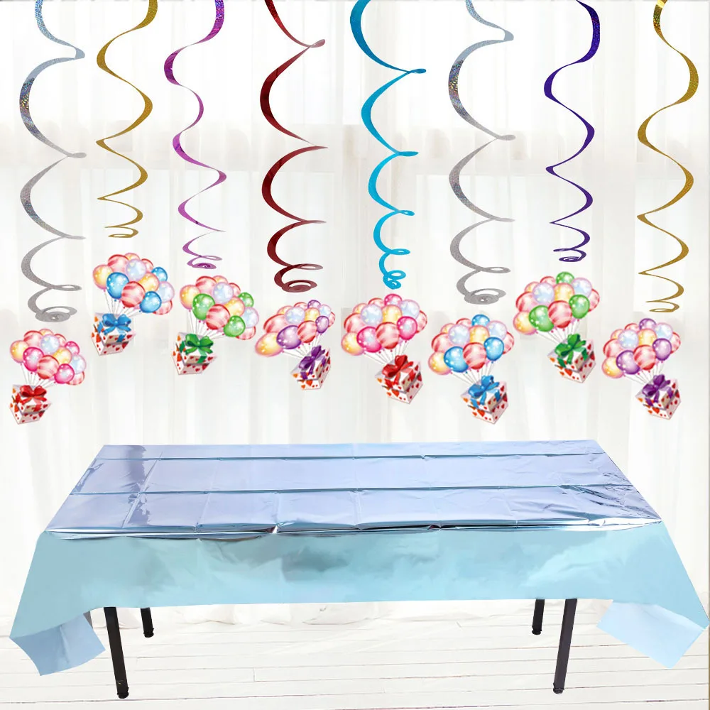 Водонепроницаемая скатерть из блестящей фольги розовое золото крышка стола