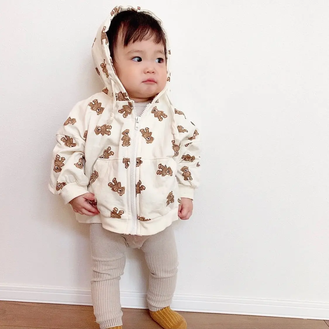 Детское осеннее пальто с капюшоном на молнии возраст 12-4 года | Детская одежда и