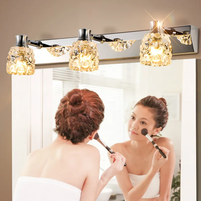

European modern personality makeup crystal bathroom led vanity wall lamp simple bathroom special mirror cabinet lamp LX111601