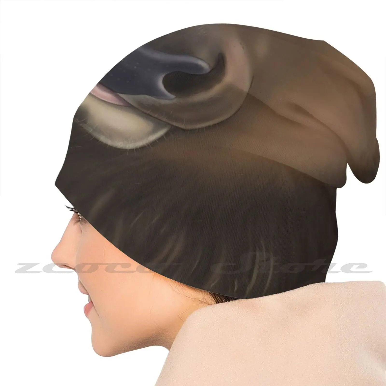 Вязаная шапка с лицом лося для взрослых и детей кепка уличных видов спорта