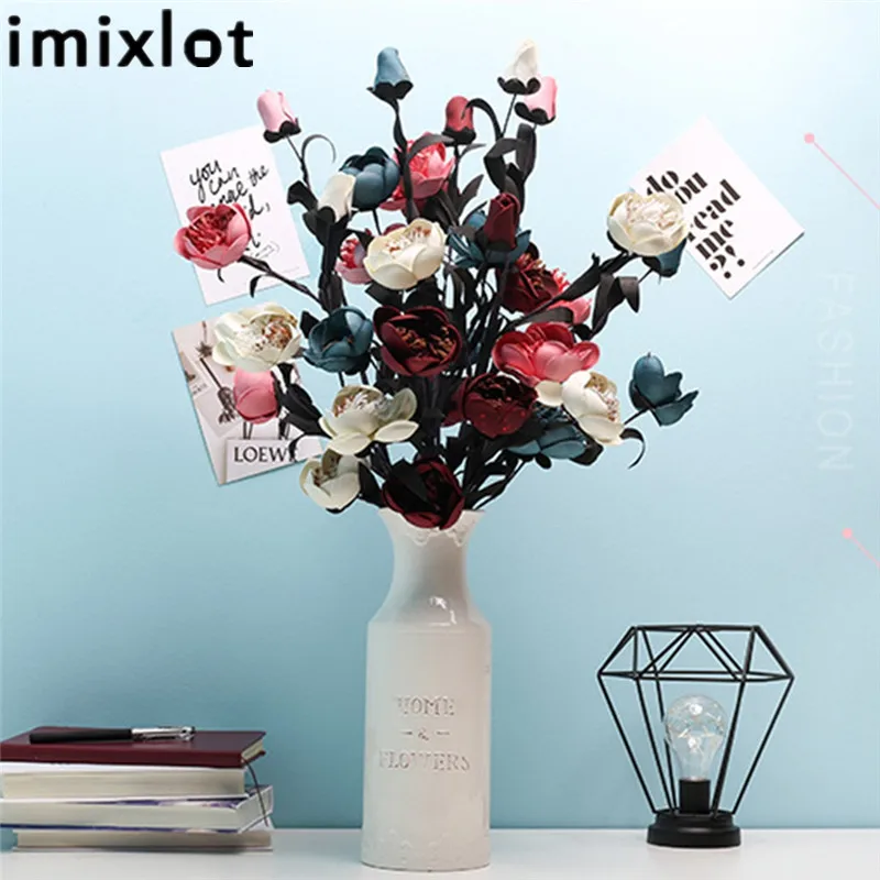 Imixlot искусственные фотообои для гостиной цветы украшения комнаты сделай сам | Дом