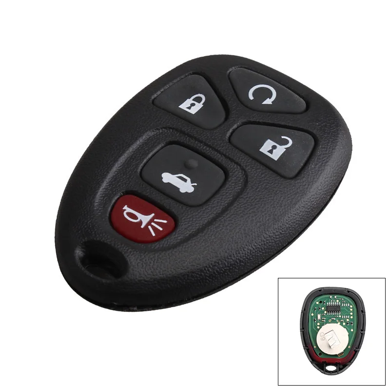 

5 Buttons 315Mhz Keyless Entry Remote Key KOBGT04A Fit for Chevrolet Malibu/Cobalt Buick Lacrosse/Allure Pontiac G6/Grand Rix/G5