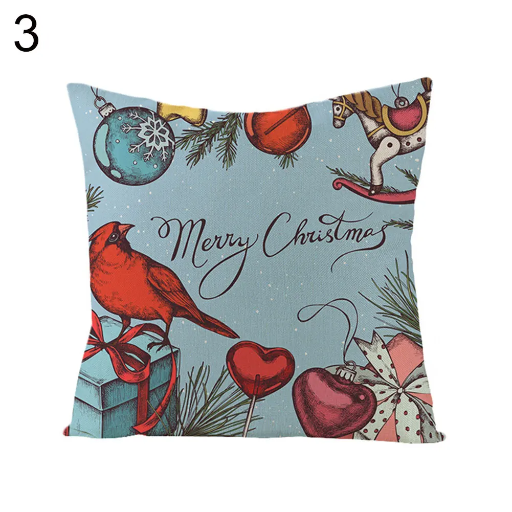 Горячая Распродажа Веселый Рождественский чехол для подушки с буквенным принтом
