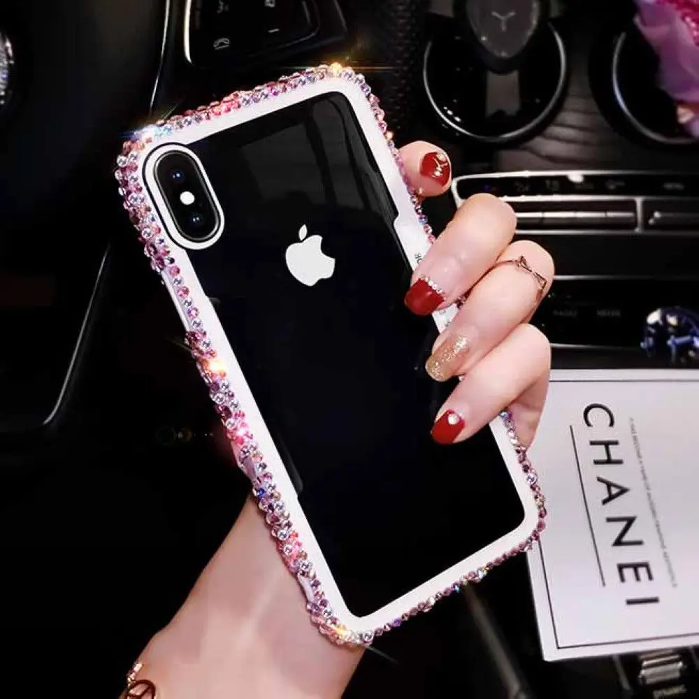 

Transparent Clear Bling Diamond Phone Case Cover for iPhone XS Max XR X 8 7 6S 6 Plus