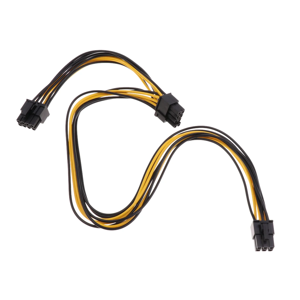 

8-Pin к двойному (6 + 2)Pin Графика карта PCI-e Мощность y-разветвитель кабель-удлинитель