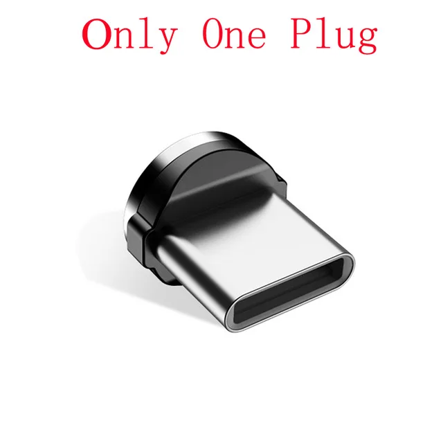 1 м Магнитный кабель 2A Быстрая зарядка для iPhone Micro USB кабель type C светодиодный индикатор зарядное устройство магнит мобильный телефон USB кабель Шнур - Цвет: only one plug