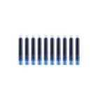 Чернильные картриджи одноразовые для перьевой ручки 10 шт., голубые Сменные картриджи