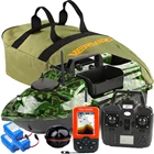 VERY100 500 м GPS приманка лодка Беспроводная камуфляжная рыболовная лодка 3 хоппера 2 мотора, рыболокатор с ЖК-датчиком, сумка, аккумулятор для ловли карпа