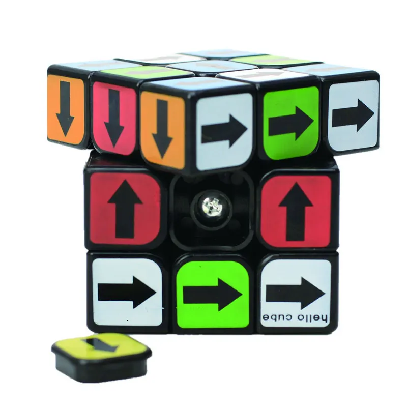Zcube 3x3x3 куб наклейка со стрелкой черный/белый новые продукты 3 на 57 мм