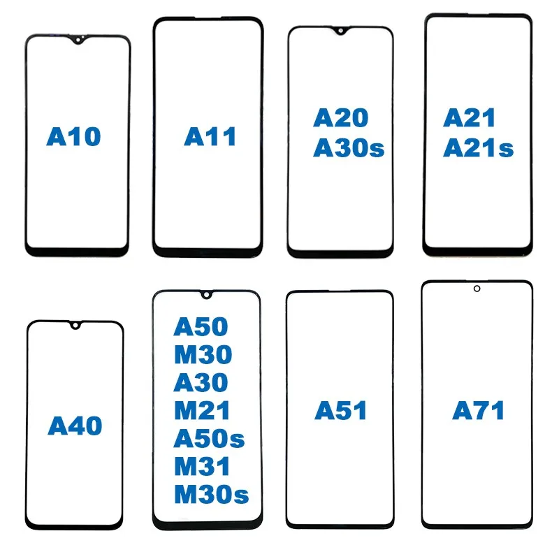 10 шт. топ для Samsung Galaxy A10 A20 A30 A40 A50 A71 A51 A21 сенсорный экран передняя стеклянная