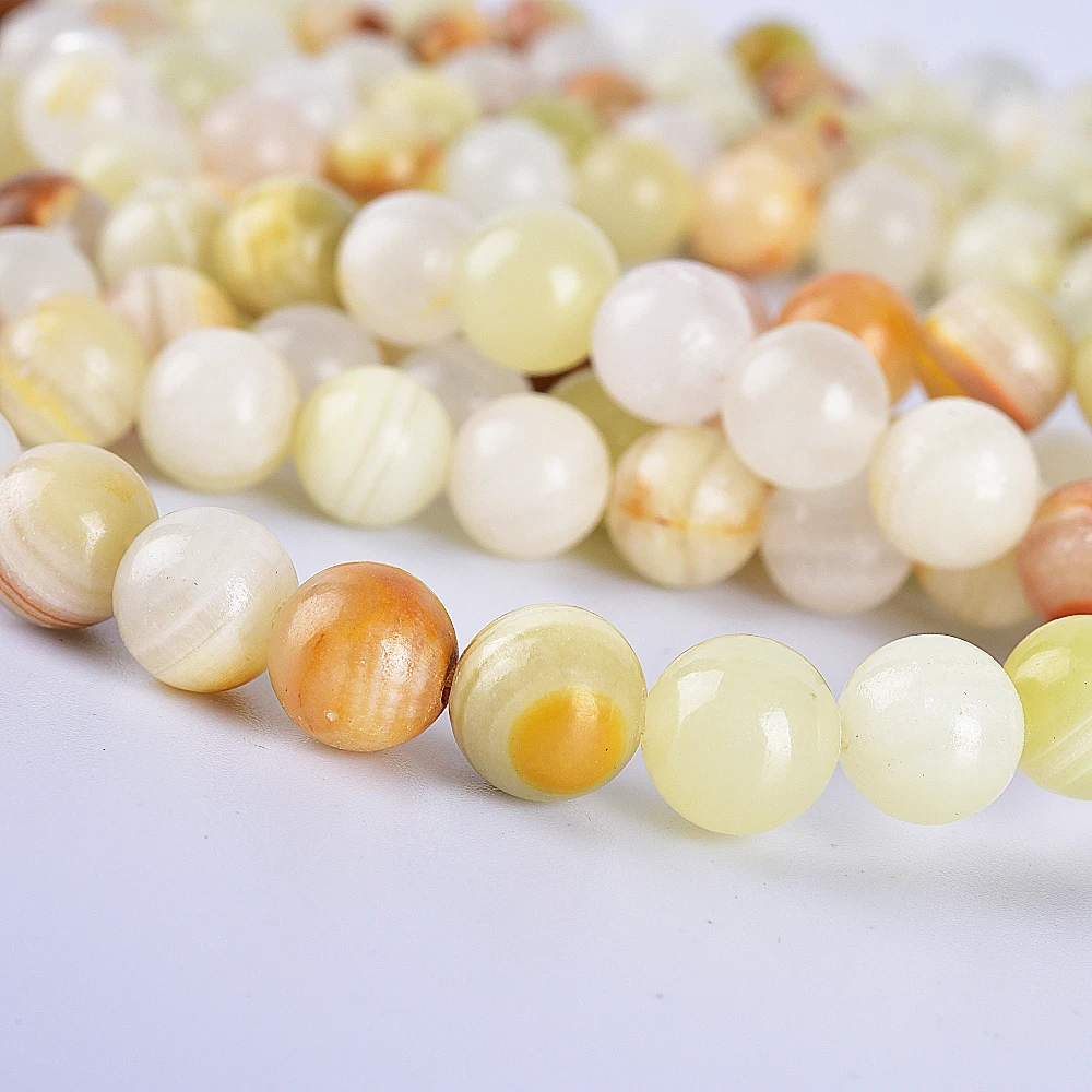 Круглые бусины Asingeloo незакрепленные из природного австралийского камня для