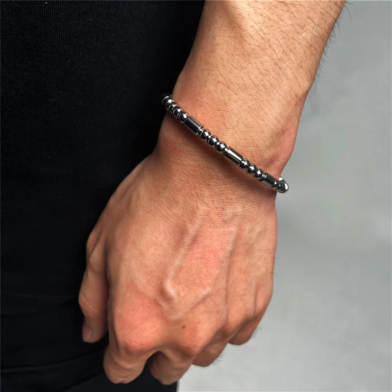 

Браслет-манжета мужской из нержавеющей стали, 2021